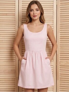 Oodji Elegant Pink Sleeveless Dress With Pockets NWT Size XXS